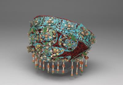 图片[2]-Headdress with flowers and butterflies design, Qing dynasty(1644-1911)-China Archive